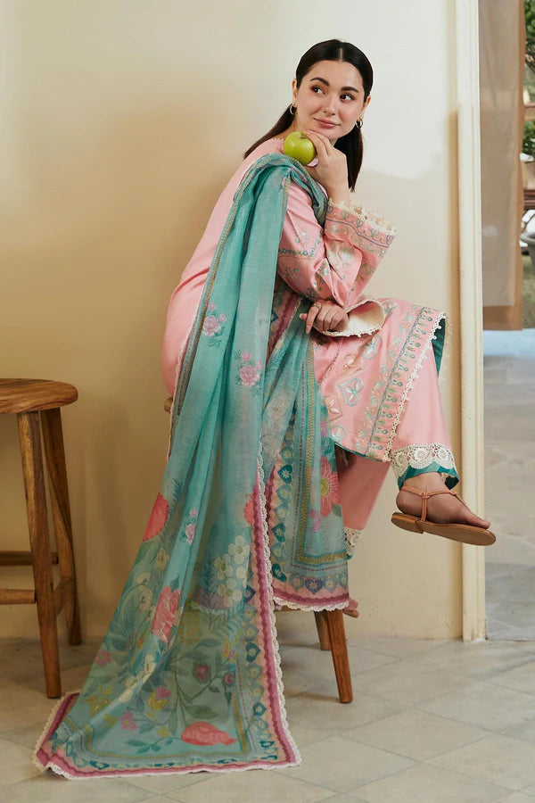 ZOYA-8A | Coco Lawn Unstitched 2024 | Zara Shahjahan