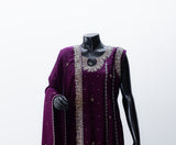 Sunehri Taar | Dabka Work Stone & Silk Matah Patti