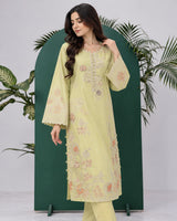Lime Green Embroidered Co-ord Set