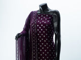 Zarbaft | Embose Silk With Kamdani Work