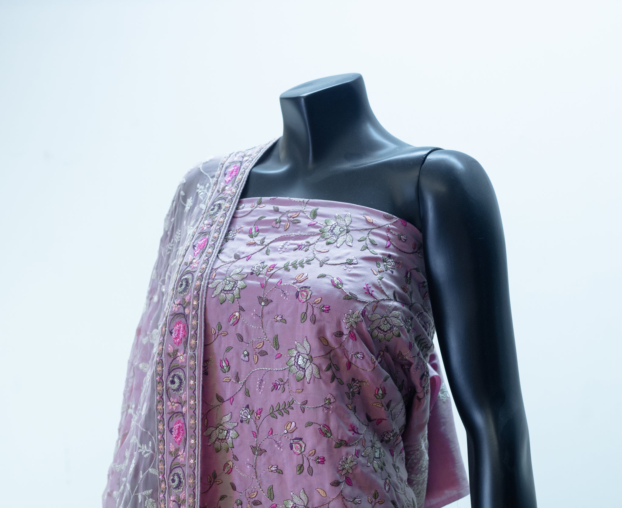 Shaam-e-Ghazal | Raw Silk Multi Embroidery