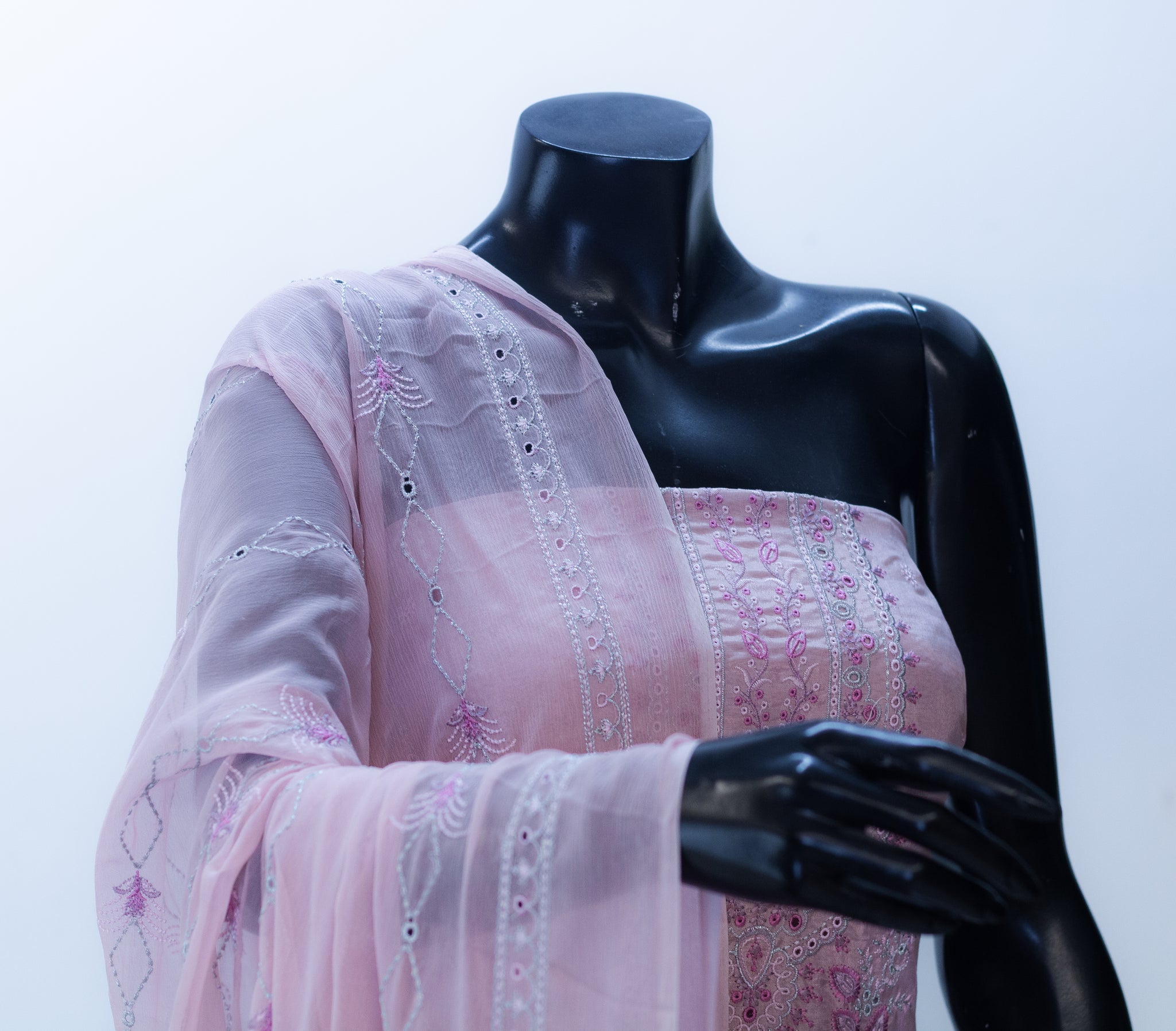 Zil-e-Noor | Raw Silk Embroidery