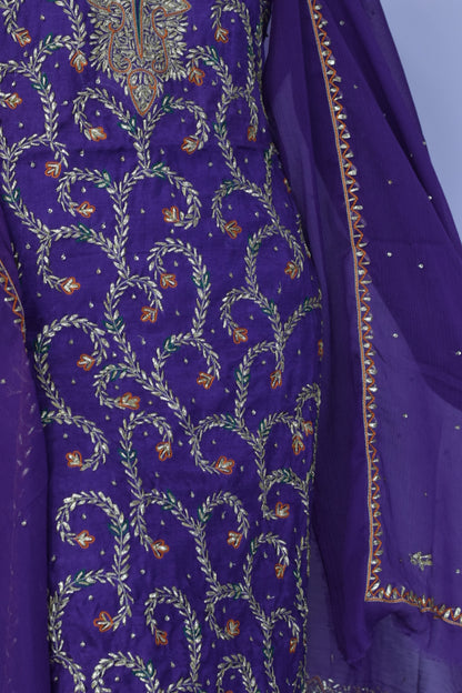 Roshna - Handwork | Gotta work | Chiffon Fabric
