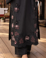 Jet Black Embroidered Co-ord Set