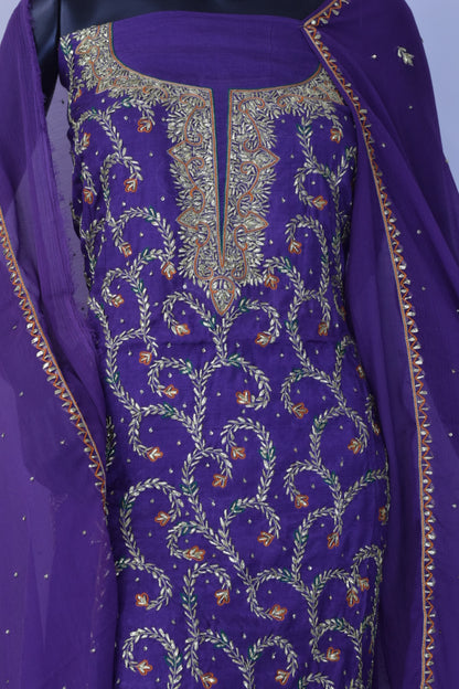 Roshna - Handwork | Gotta work | Chiffon Fabric