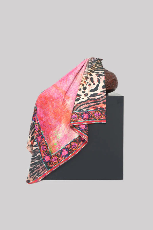 Pure Pashmina Machine Embroidered Shawl