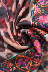 Pure Pashmina Machine Embroidered Shawl