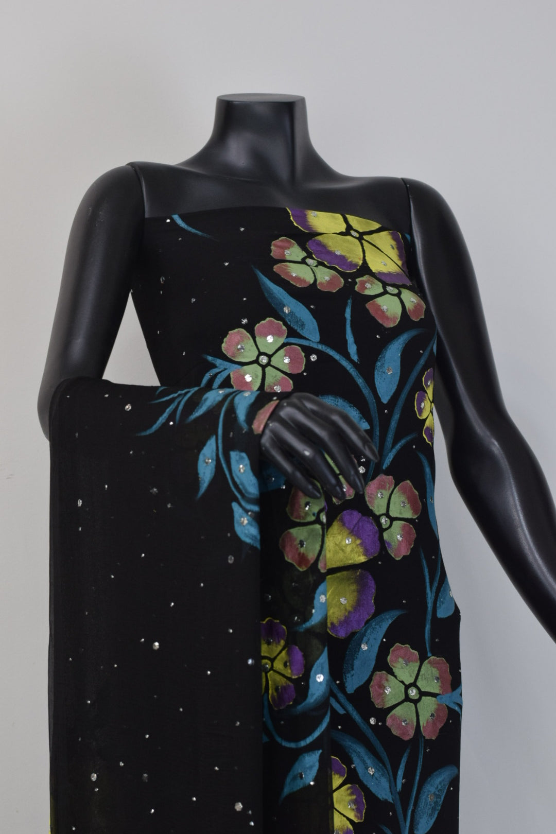 Zyra - Hand Painted | Kamdaani | Chiffon Fabric