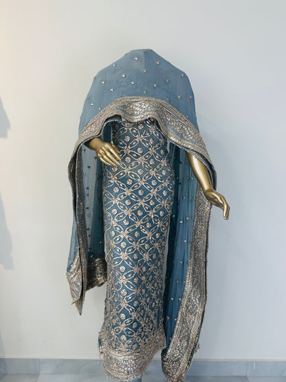 Sitara- Handwork | Gotta work | Chiffon Fabric