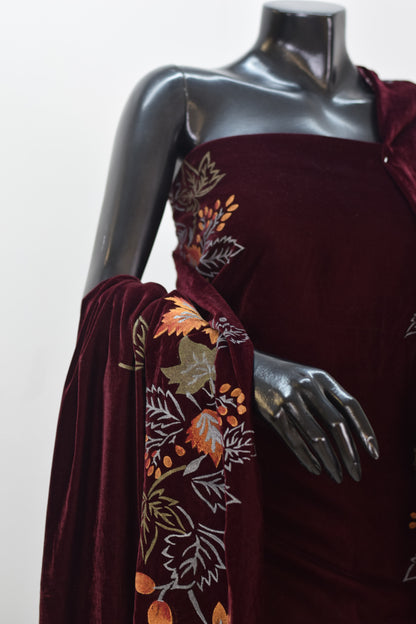Portia velvet 3-piece suit