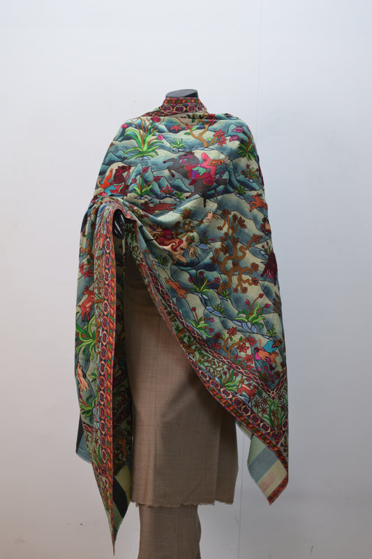 Kashmiri Pashmina Aar tanka