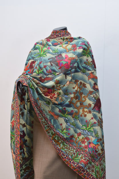 Kashmiri Pashmina Aar tanka