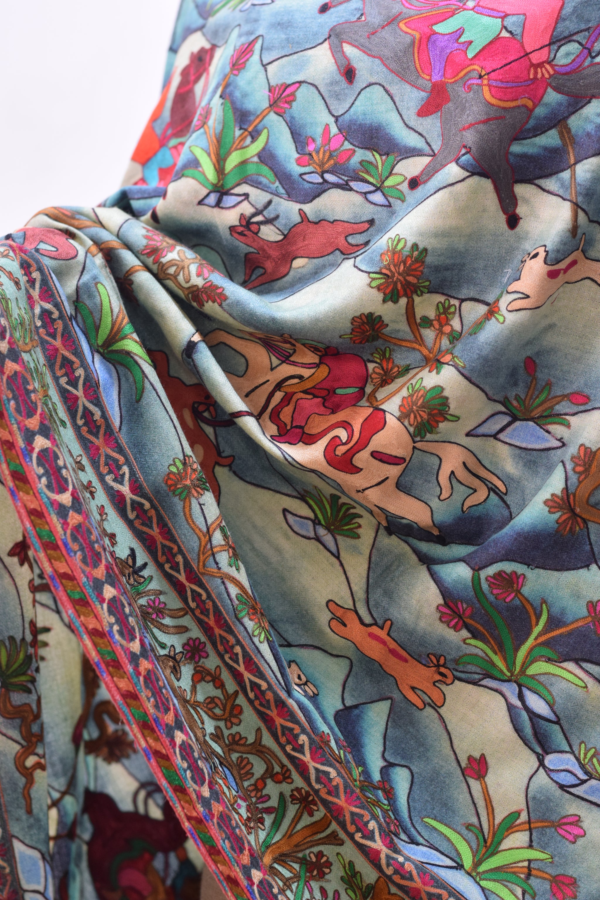 Kashmiri Pashmina Aar tanka