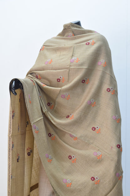 Pashmina Shawl Cross Stitch Embroidery