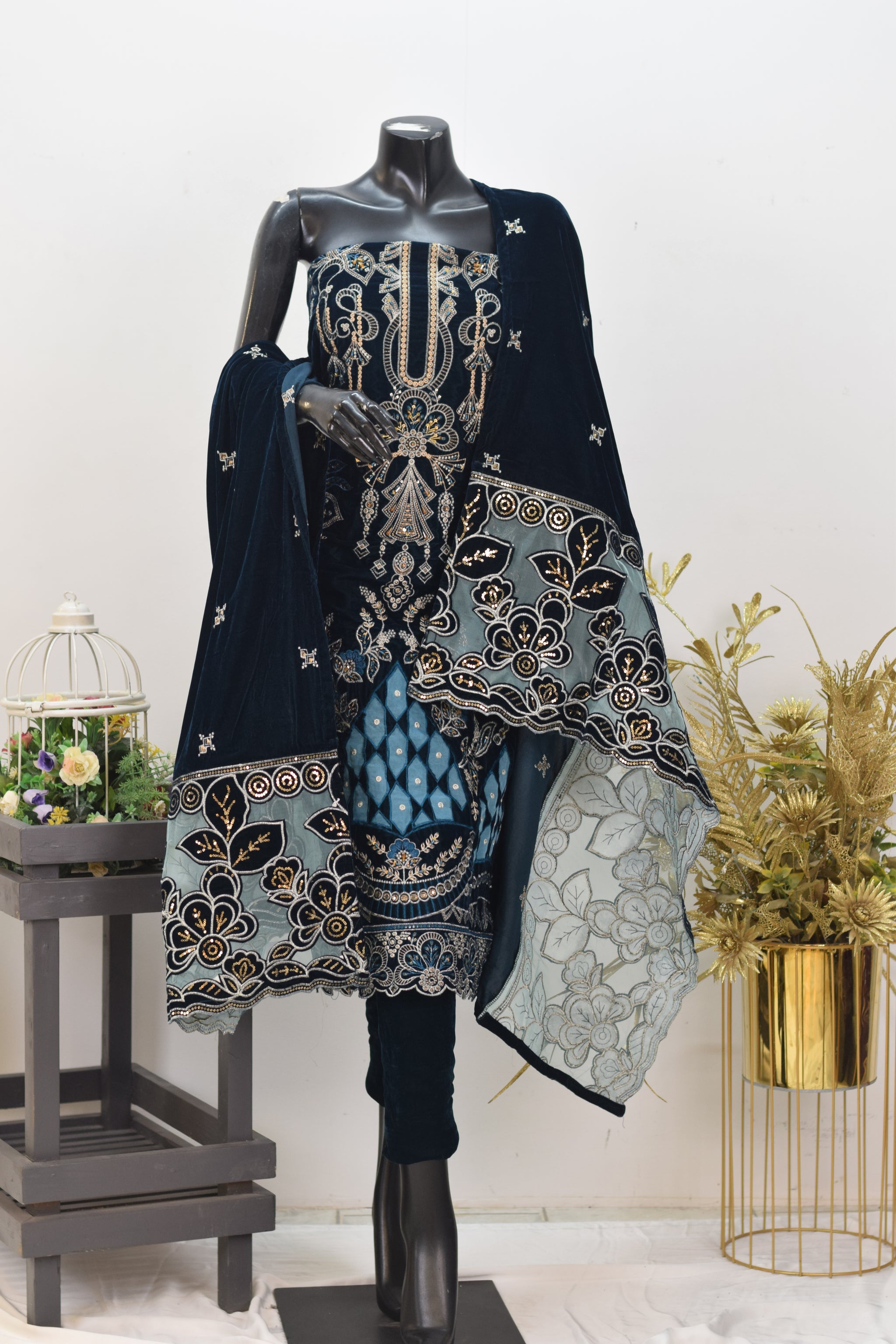 Portia Velvet 3-piece suit