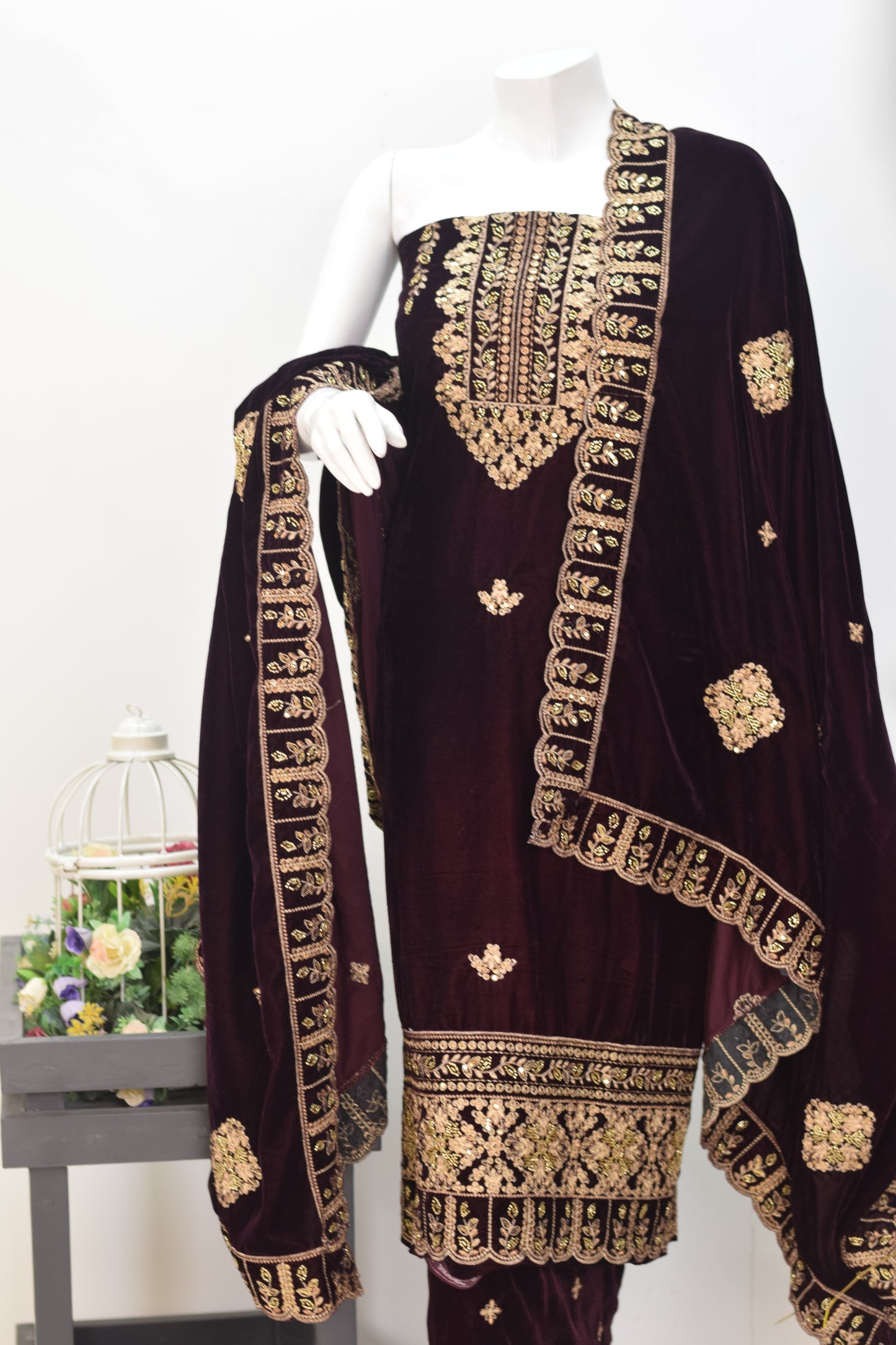 Portia Velvet 3-piece suit