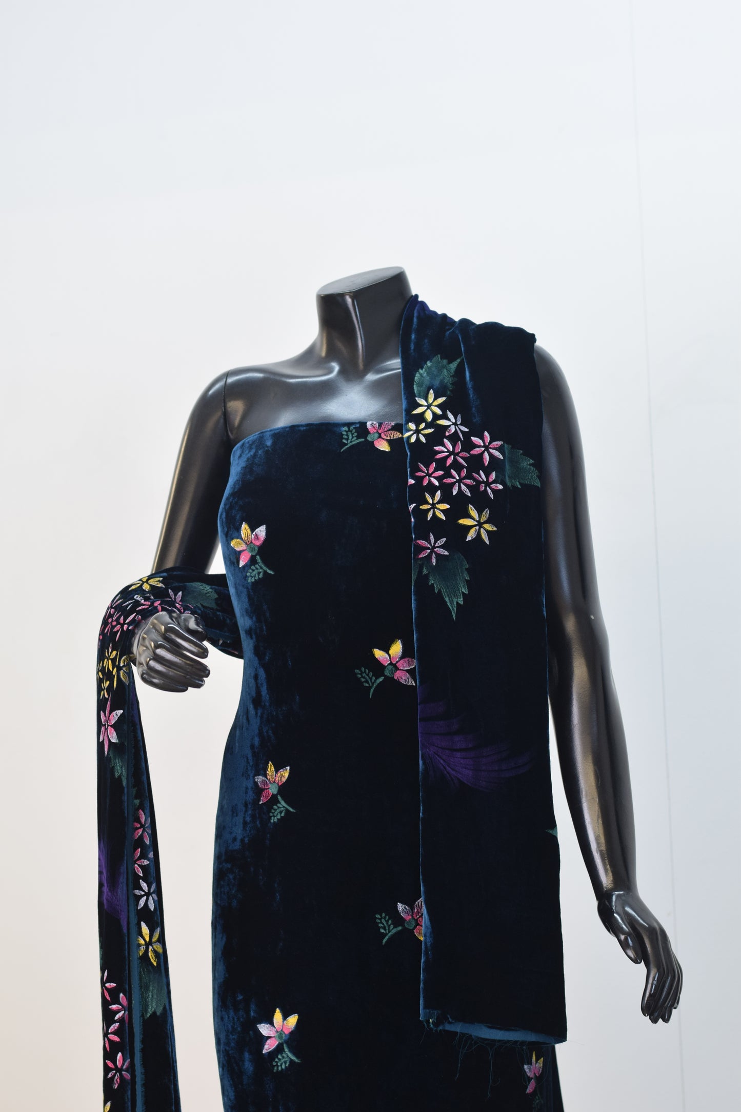 Pure Silk Velvet Hand Paint