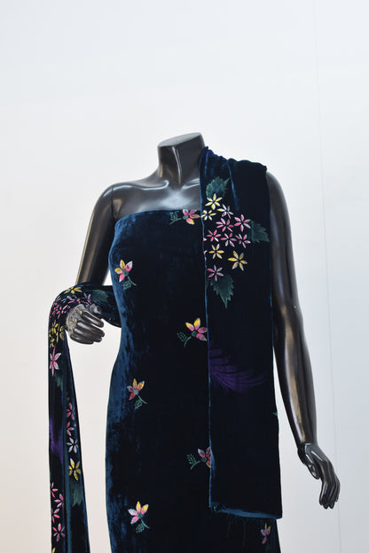 Pure Silk Velvet Hand Paint