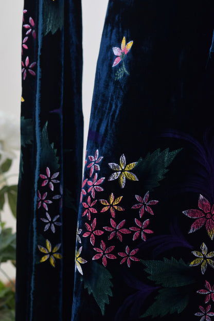 Pure Silk Velvet Hand Paint