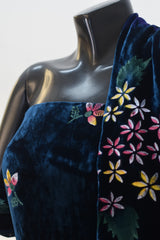 Pure Silk Velvet Hand Paint