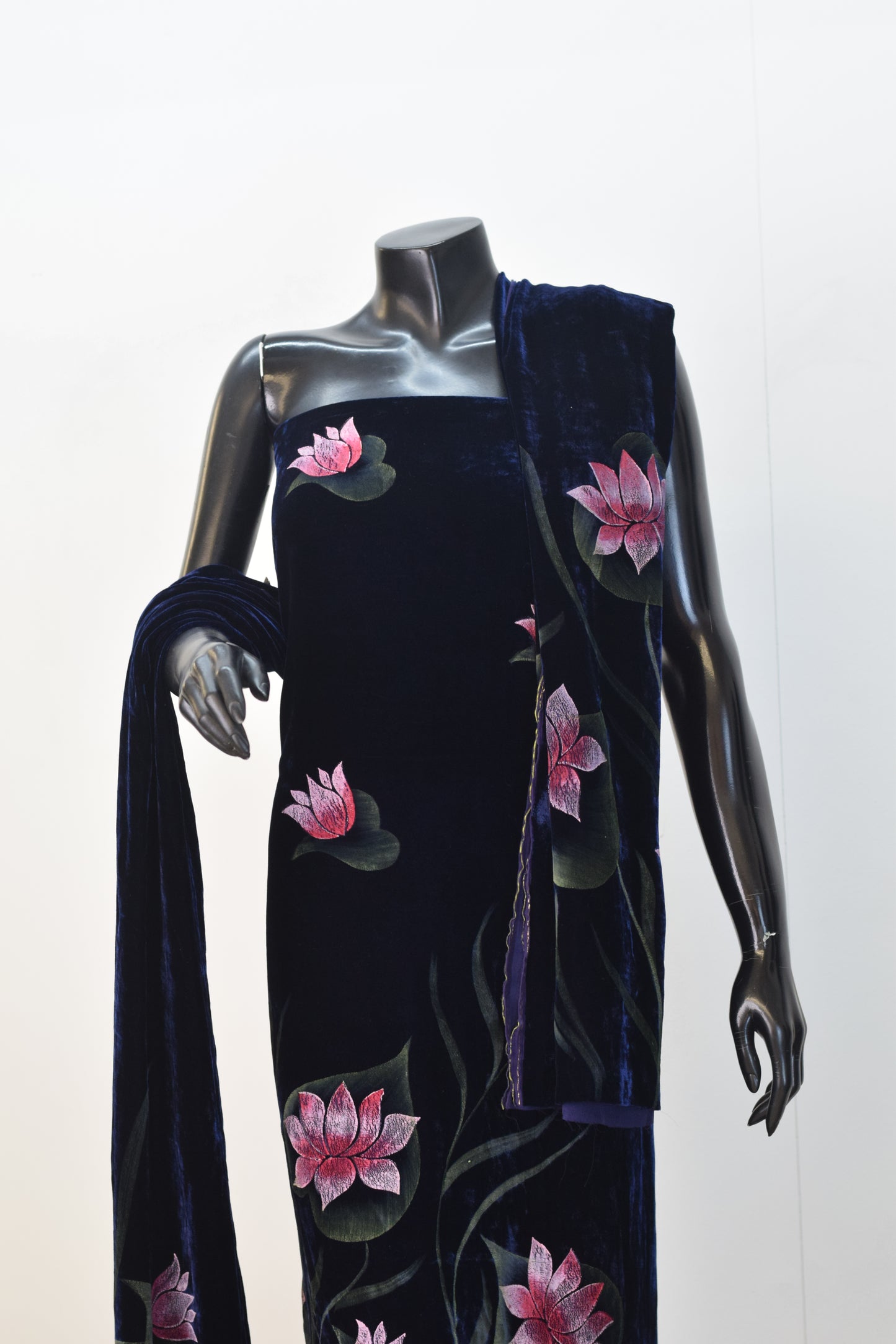 Pure Silk Velvet Hand Paint