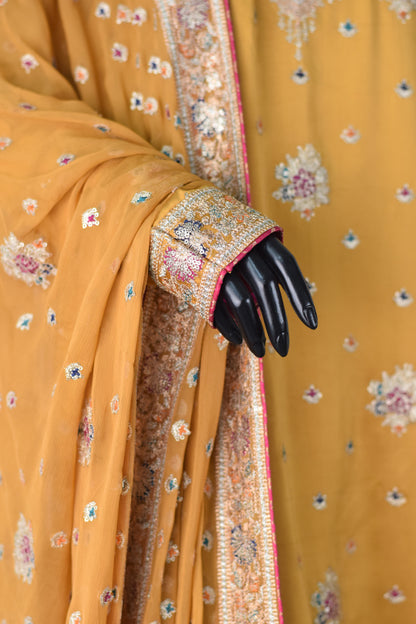 Pure Silk Embroidered 3-Piece Suit