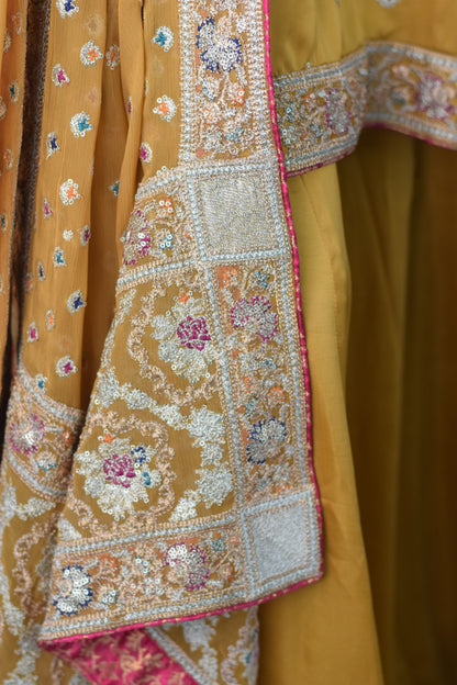 Pure Silk Embroidered 3-Piece Suit