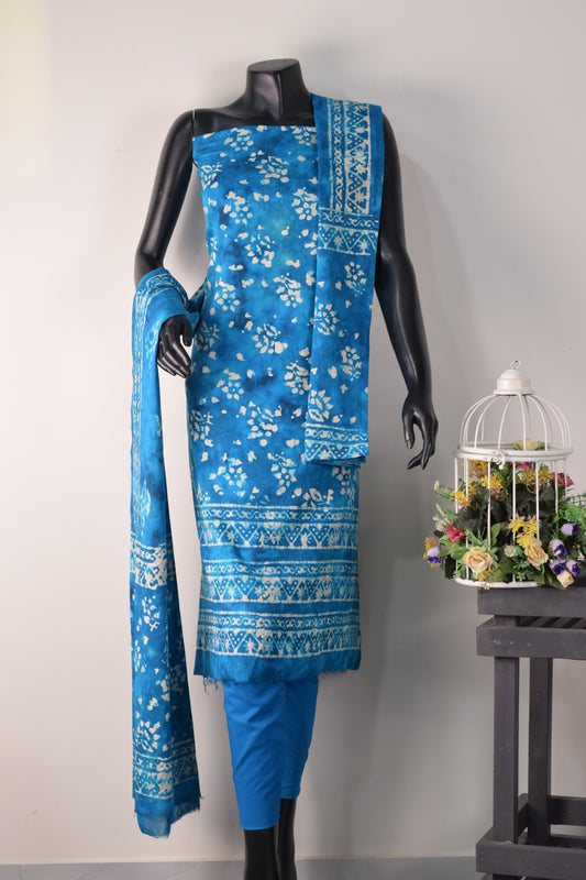 Swiss Batiq Printed 3-Piece Suit