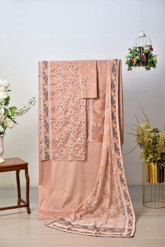 Nazm-e-Silk | Raw Silk & Chiffon Trouser