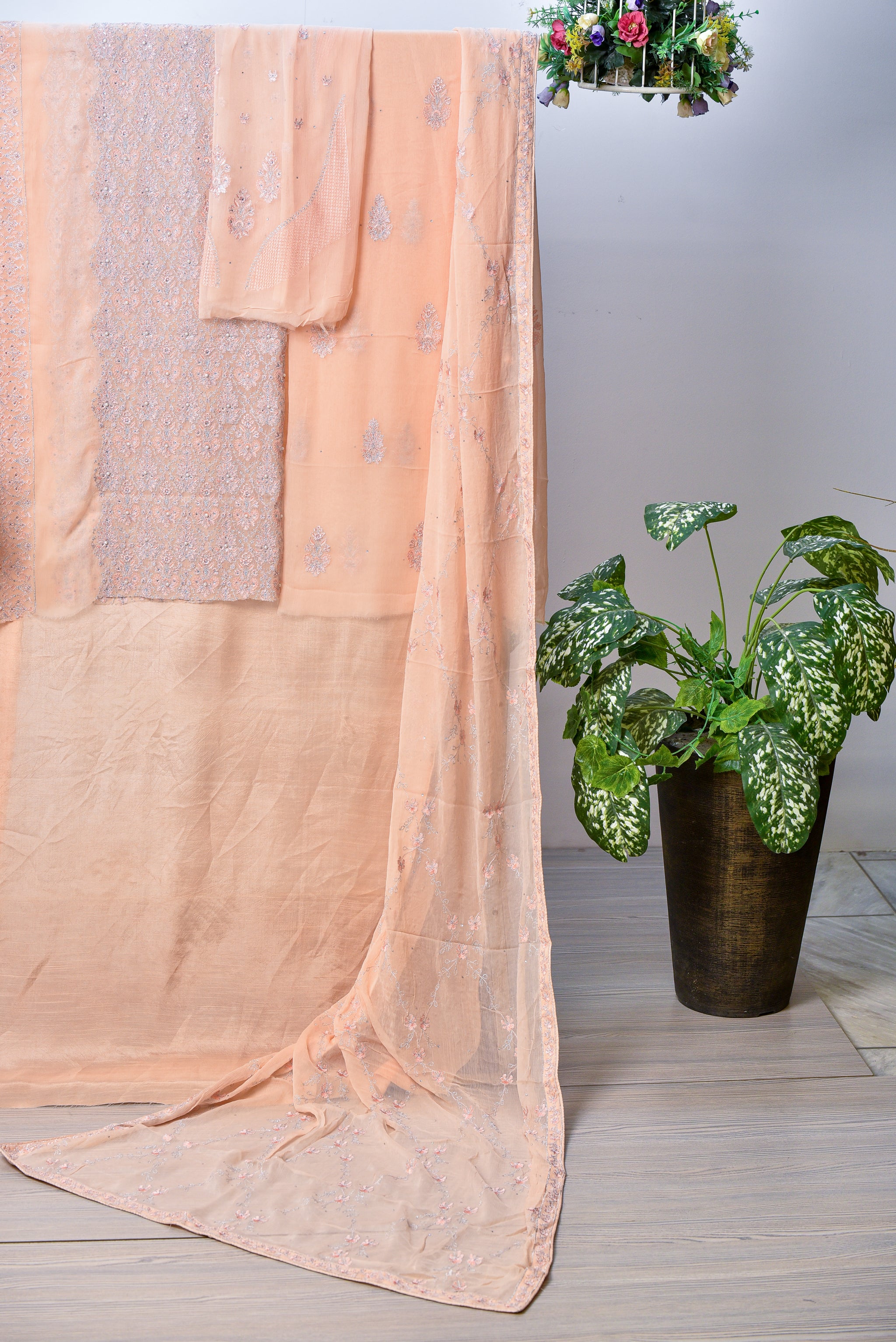 Zehr-e-Baad | Chiffon Silk Dupatta & Trouser