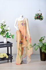Parizad | Brush Print & Hand Work Dupatta Chiffon