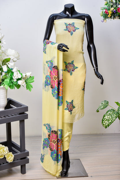 Mahroosh | Brush Print & Hand Work Dupatta Chiffon