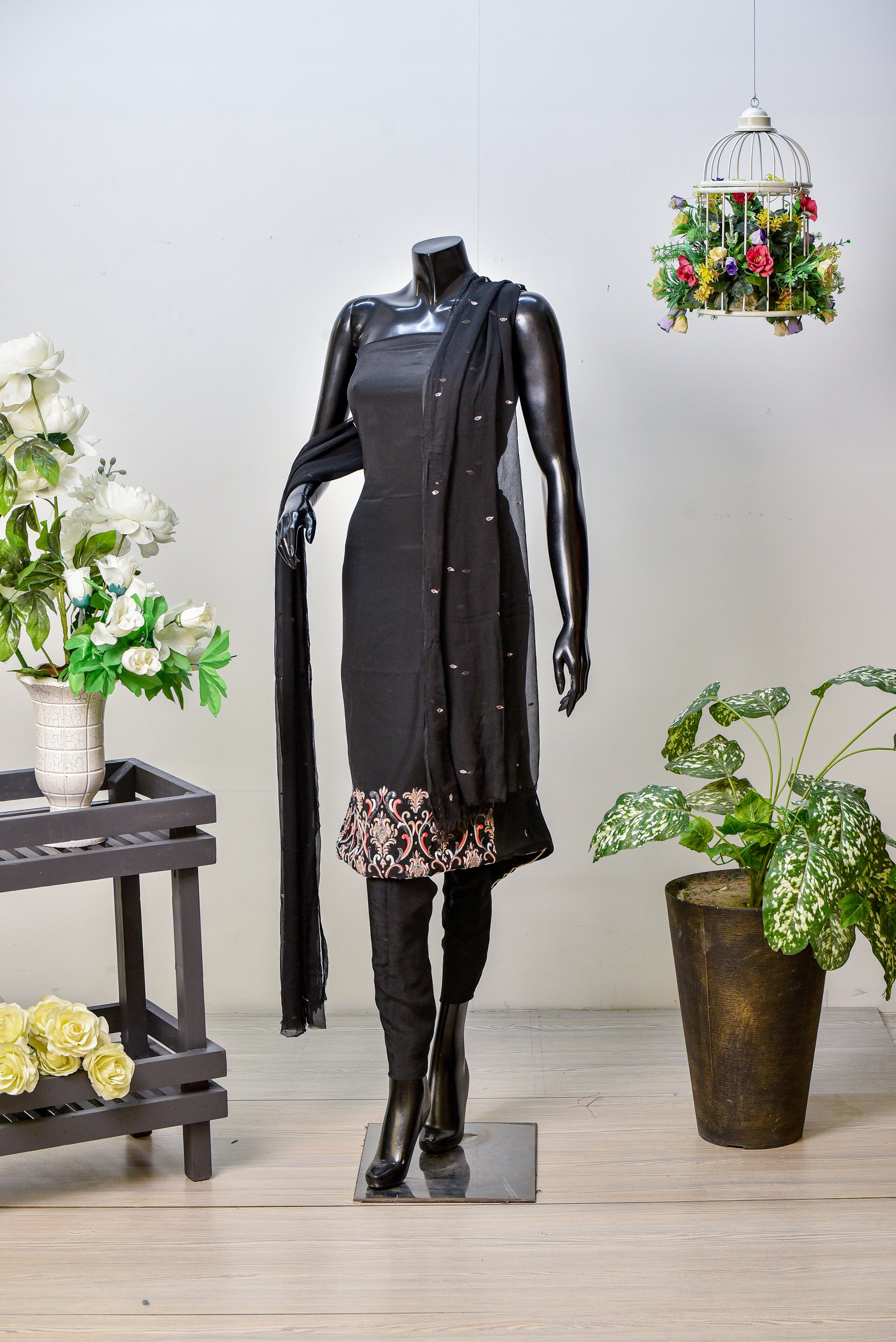 Naghma-e-Resham | Crape Silk With Resham Work