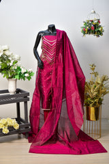 Dhaani Raat | Antique Hand Work & Mirror Silk Trouser