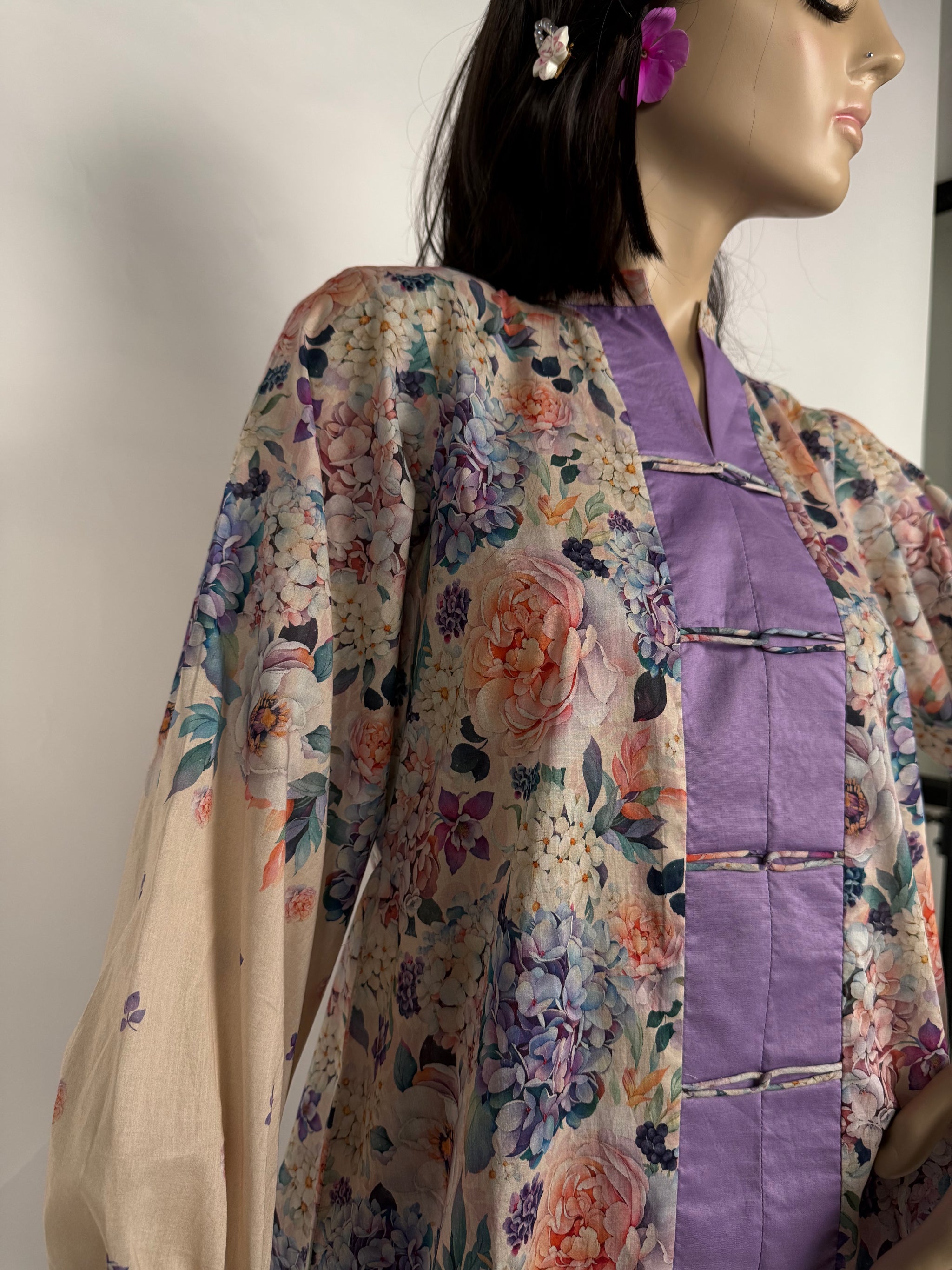 Portia | Violet Garden 2-Piece Unstitched Printed Lawn Suit