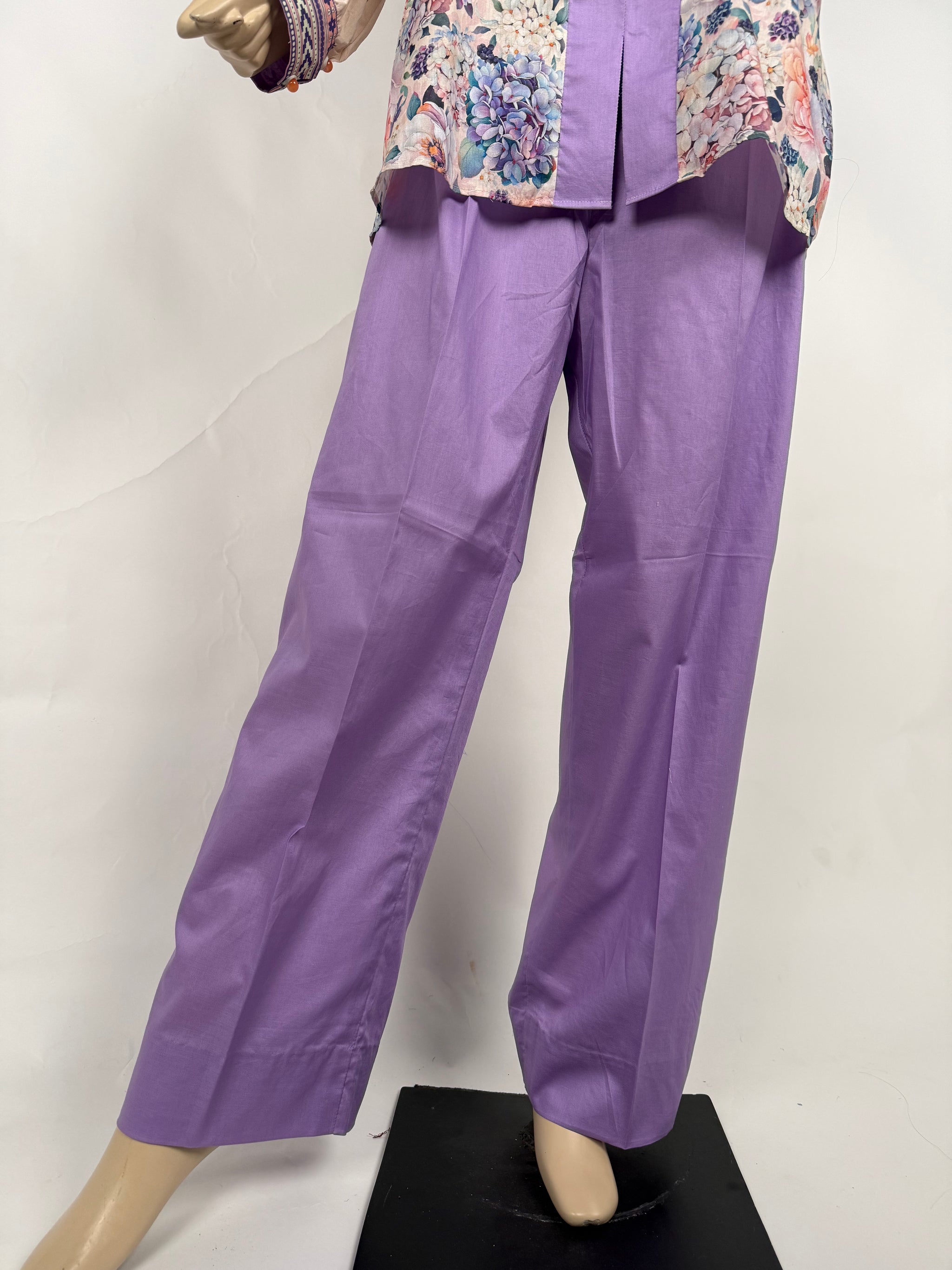 Portia | Violet Garden 2-Piece Unstitched Printed Lawn Suit
