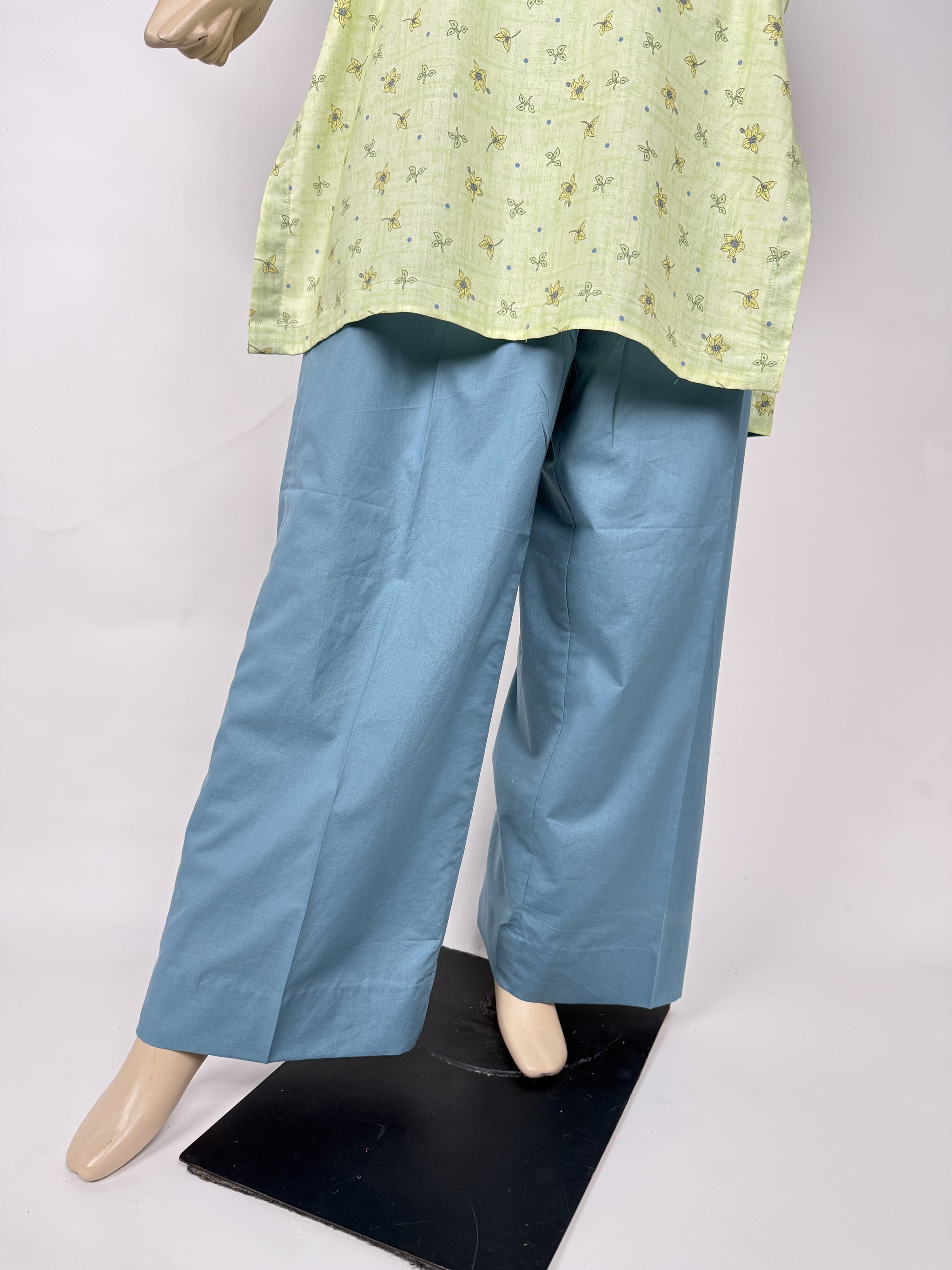 Portia | Lime Breeze 2-Piece Unstitched Printed Lawn Suit