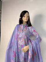 Portia | Lavender Mist 3-Piece Unstitched Summer Lawn with Printed Dupatta