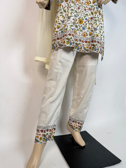 Portia Lawn | Ivory Meadow Floral 3-Piece Unstitched Lawn with Applique Dupatta