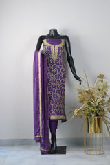 chiffon gotta and Resham  work