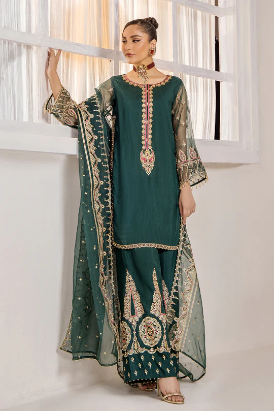 Xenia Green | Sahiba Luxury Pret | Rajwani Official