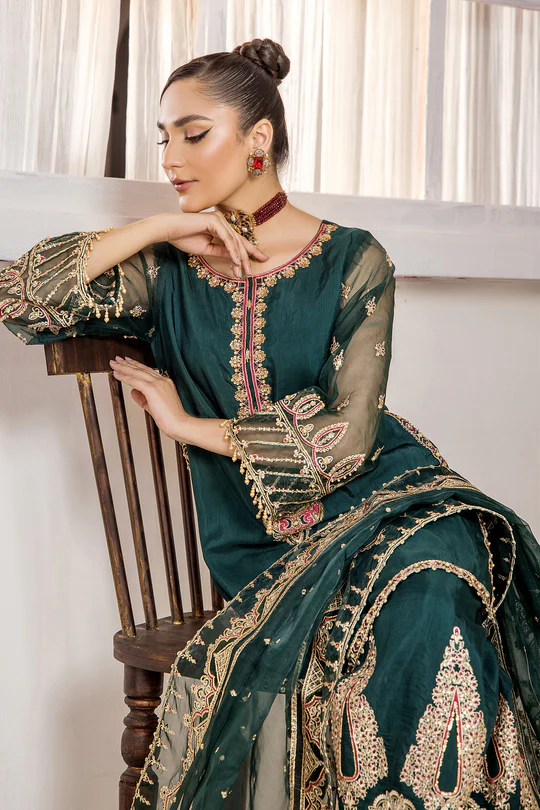 Xenia Green | Sahiba Luxury Pret | Rajwani Official