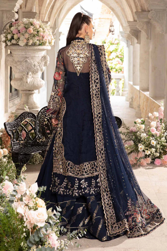 3 PIECE UNSTITCHED EMBROIDERED SUIT | BD-2808 | Maria.B.