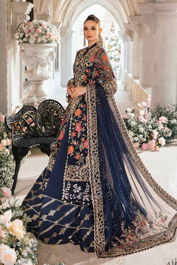 3 PIECE UNSTITCHED EMBROIDERED SUIT | BD-2808 | Maria.B.