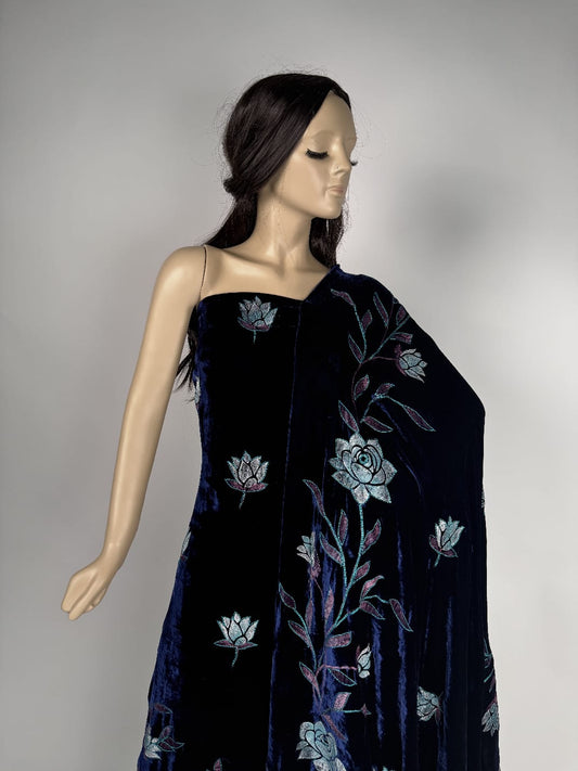 Pure Silk Velvet Handwork