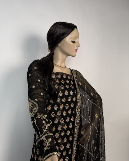 Midnight Chiffon Suit