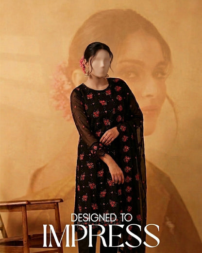 chiffon embroied by nur