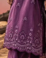 Royal Purple Embroidered Co-ord Set