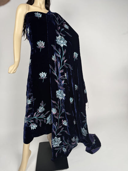 Pure Silk Velvet Handwork
