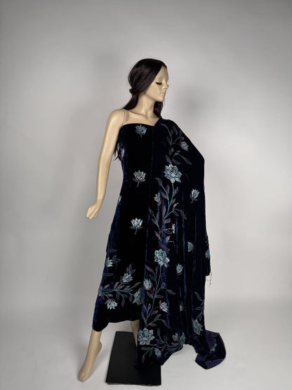 Pure Silk Velvet Handwork
